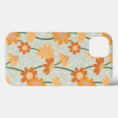 Coques Case-Mate iPhone Pretty retro muted 1970 s flowers (Verso (horizontal))