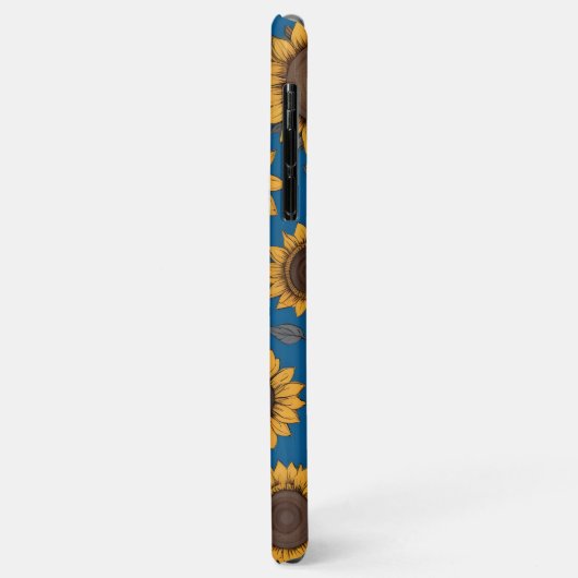 Coques Case-Mate iPhone Pretty sunflowers pattern (Dos/Gauche)