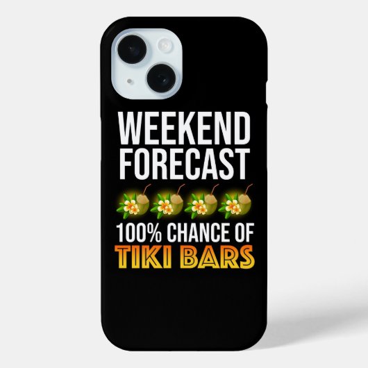 Coques Case-Mate iPhone Prévisions de week-end - 100% de chances de bars T (Verso)