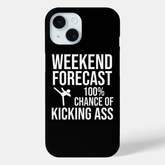 Coques Case-Mate iPhone Prévisions de week-end - 100% de chances de déchir (Verso)