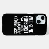 Coques Case-Mate iPhone Prévisions de week-end - 100% de chances de déchir (Verso (horizontal))