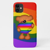 Coques Case-Mate iPhone Pride Coeur Teddy Ours (Dos)