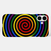 Coques Case-Mate iPhone Pride Rainbow Hypnotized (Verso (horizontal))