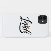 Coques Case-Mate iPhone Pride Script Heart (Dos (Horizontal))