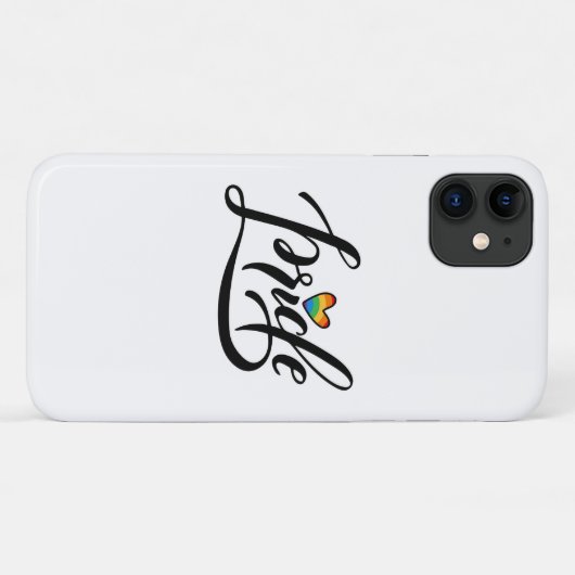 Coques Case-Mate iPhone Pride Script Heart (Dos (Horizontal))