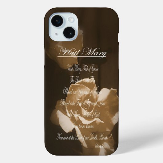 Coques Case-Mate iPhone Prière de Hail Mary (Verso)