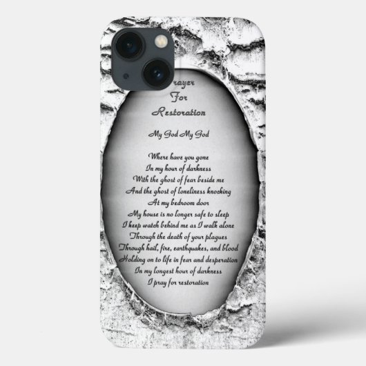 Coques Case-Mate iPhone Prière pour la restauration (Verso)