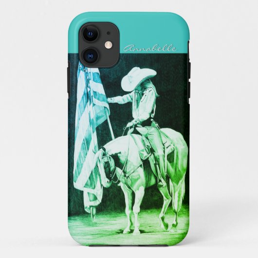 Coques Case-Mate iPhone Prières Stampede (turquoises) (Dos)