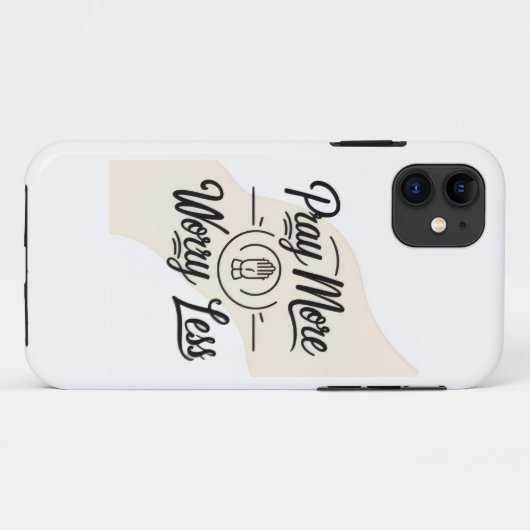 Coques Case-Mate iPhone Priez Plus de souci Moins (Dos (Horizontal))