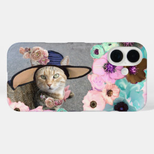 COQUES iPhone 16 PRINCESS TATUS /ELEGANT CAT, GRAND DIVA CASQUETTE