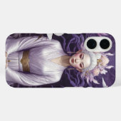 Coques Case-Mate iPhone Princesse asiatique en tons violets couverture (Verso (horizontal))