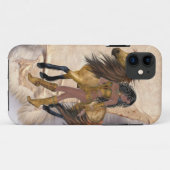 Coques Case-Mate iPhone princesse indienne américaine et cheval (Dos (Horizontal))