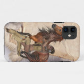 Coques Case-Mate iPhone princesse indienne américaine et cheval (Dos (Horizontal))