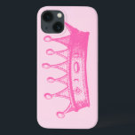Case-Mate iPhone Case Princesse magenta Crown sur l'arrière - plan rose<br><div class="desc">Aucun jeu de robe- n'est complet sans couronne ! Aidez votre enfant à se rappeler juste quelle quantité de princesse elle est avec cette copie magenta de couronne de studio de vision. Obtenez le vôtre aujourd'hui !</div>