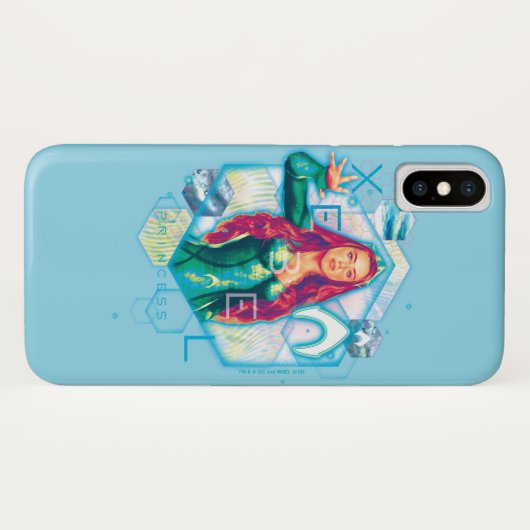 Coques Case-Mate iPhone Princesse Mera Hexagonal Graphic d'Aquaman | Xebel (Dos (Horizontal))