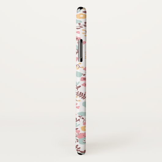 Coques Case-Mate iPhone Princesse mignonne Monogram Custom Floral (Dos/Droite)