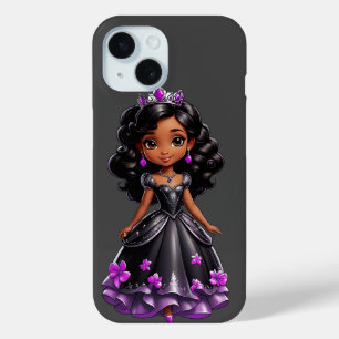 Coque Pour iPhone 15 Princesse noire
