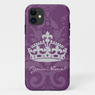 Coque Case-Mate Pour iPhone Princesse pourpre personnalisée Crown de diamant