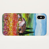 Coques Case-Mate iPhone PRINTEMPS DANS LE PAYSAGE TOSCANE Champs de fleurs (Dos (Horizontal))