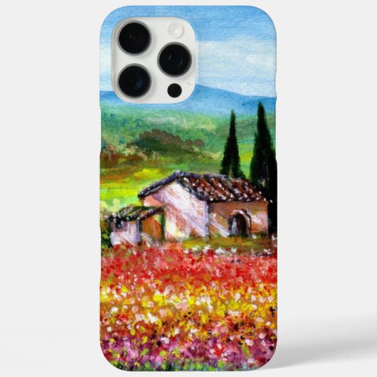Coques Case-Mate iPhone PRINTEMPS DANS LE PAYSAGE TOSCANE Champs de fleurs (Verso)