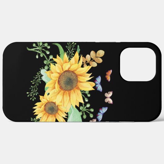 Coques Case-Mate iPhone printemps de tournesol (Verso (horizontal))
