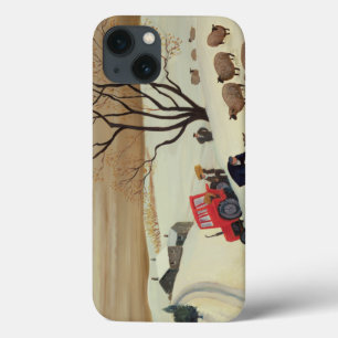 Case-Mate iPhone Case Prise du foin aux moutons par le tracteur