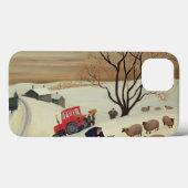 Coques Case-Mate iPhone Prise du foin aux moutons par le tracteur (Verso (horizontal))