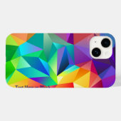 Coques Case-Mate iPhone Prisme de Rainbow Personnaliser le texte (Verso (horizontal))