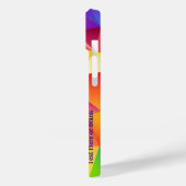 Coques Case-Mate iPhone Prisme de Rainbow Personnaliser le texte (Verso / Gauche)