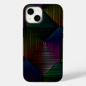 Coques Case-Mate iPhone Prison arc-en-ciel en noir (Verso)