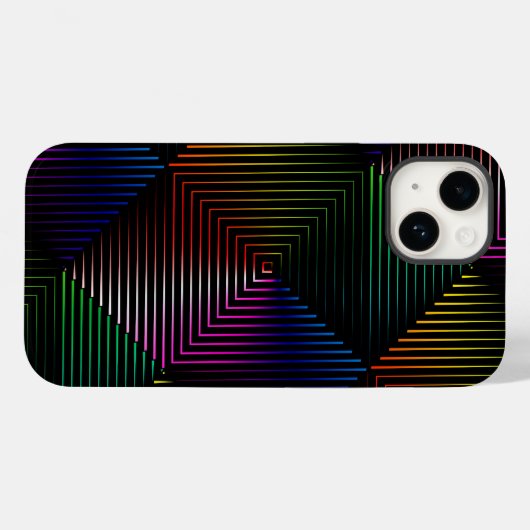 Coques Case-Mate iPhone Prison arc-en-ciel en noir (Verso (horizontal))