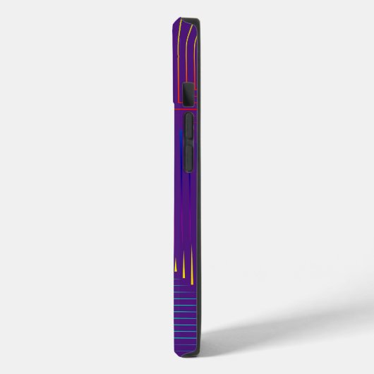 Coques Case-Mate iPhone Prison Arc-En-Ciel Sur Violet (Verso / Gauche)