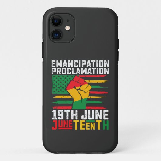 Coques Case-Mate iPhone Proclamation d'émancipation Juneteenth Liberté noi (Dos)