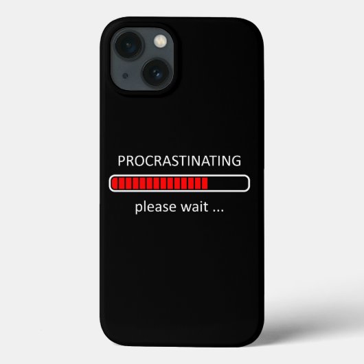 Coques Case-Mate iPhone Procrastination Veuillez patienter Humour Geek (Verso)