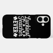 Coques Case-Mate iPhone Prof le plus chanceux enseignant la Saint-Patrick (Verso (horizontal))