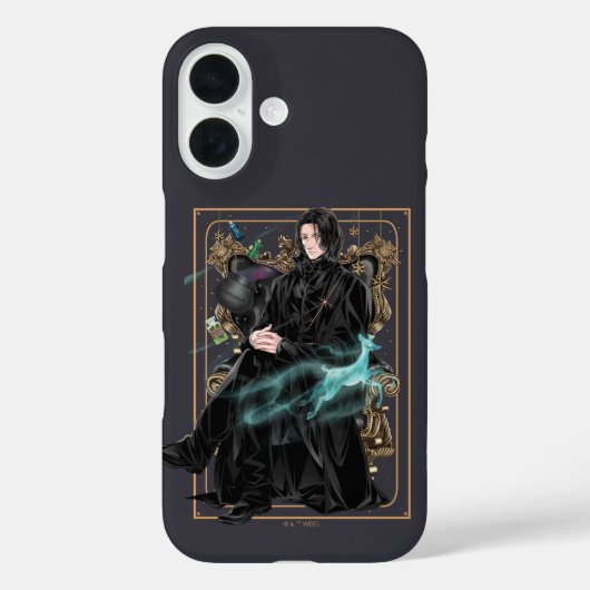 Coques Case-Mate iPhone Professeur Anime Severus Snape assis (Verso)