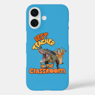 Coques iPhone 16 Professeur d'Art de Dinosaure Amusant Créatif en C