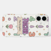 Coques Case-Mate iPhone Professeur d'école violet motif de nombres  (Verso (horizontal))