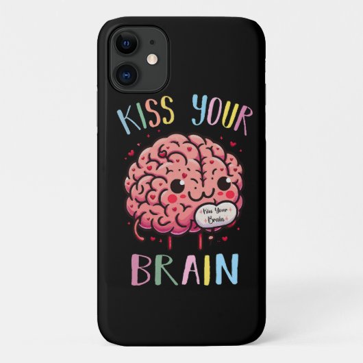Coques Case-Mate iPhone Professeur Kiss Your Brain (Dos)