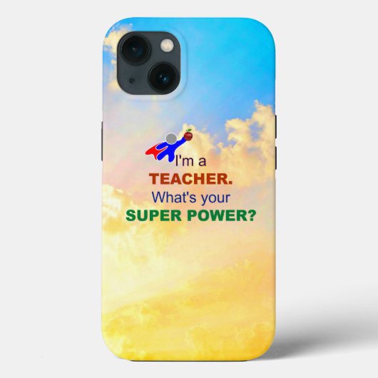 Coques Case-Mate iPhone Professeur Superhero, design populaire, (Verso)