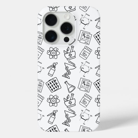 Coques Case-Mate iPhone Professional Pharmacy Icon Pattern IPhone Case (Verso)