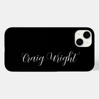 Coque Pour iPhone 14 Plus Professionnel Minimaliste Ajouter un nom personnal