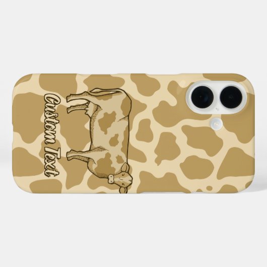 Coques Case-Mate iPhone Profil de vache (Verso (horizontal))