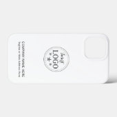 Coques Case-Mate iPhone Profil d'entreprise personnalisé (Verso (horizontal))