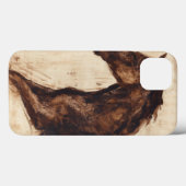 Coques Case-Mate iPhone Profil du cheval sauvage Brown (Verso (horizontal))