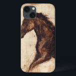 Etui iPhone 13 Profil du cheval sauvage Brown<br><div class="desc">La beauté de ce cheval sombre est parfaitement capturée par deux couleurs simples : le marron et le beige et la netteté de l'encre utilisée dans ce tableau le rend encore plus réaliste. Ce dessin d'art contemporain représentant un profil d'étalon brun ajoutera du caractère à tout salon, salle à manger...</div>