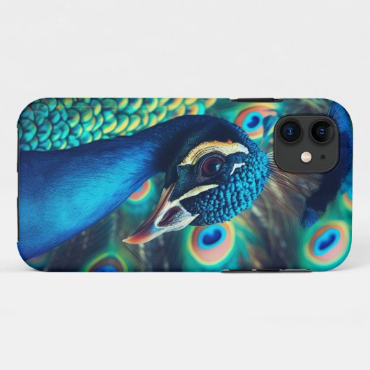 Coques Case-Mate iPhone Profil Peacock (Dos (Horizontal))