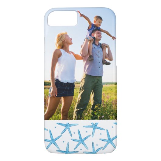 Coques Case-Mate iPhone Profil sous convention astérisque bleu de mer (Dos)