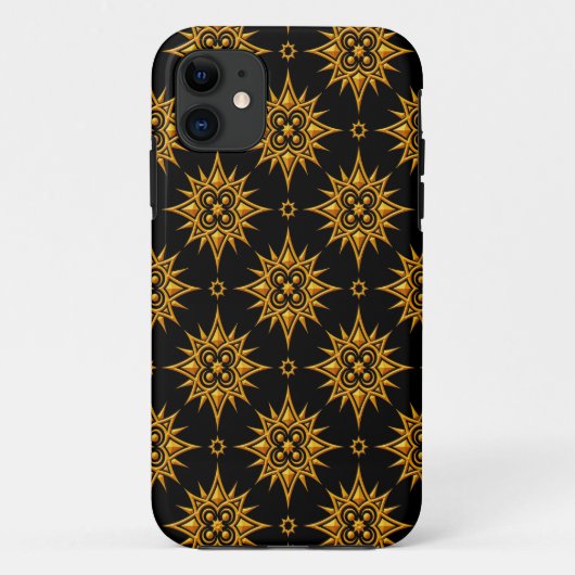 Coques Case-Mate iPhone Profil sous convention astérisque jaune et noir (Dos)