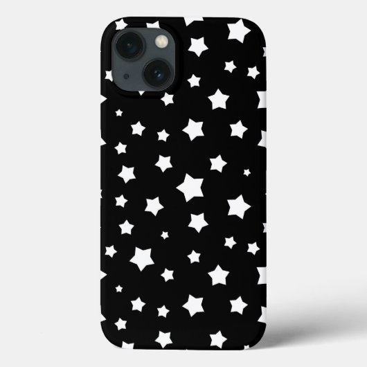 Coques Case-Mate iPhone Profil sous convention astérisque noir et blanc (Verso)